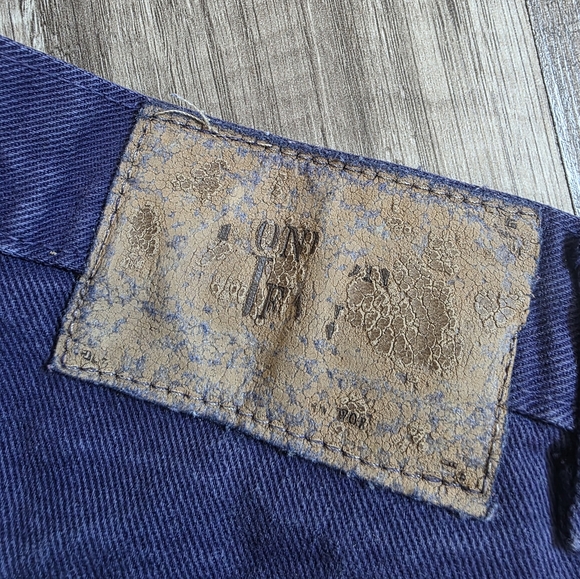 VINTAGE 90s MODA INTL momcore Jeans Purple Blue Relaxed Fit Y2K Classy Preppy - Picture 4 of 13